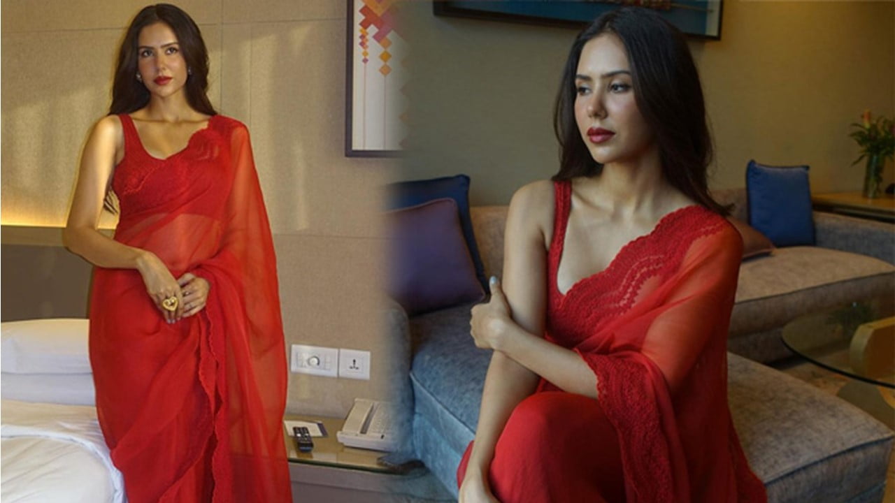 Lady in Red! Sonam Bajwa, Wearing a Red Saree, Won Everyone's Heart With Her Killer Looks, Fans Went Uncontrollable After Seeing the First Look