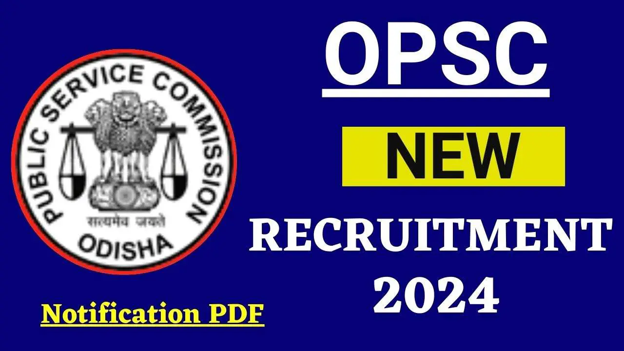 OPSC Assistant Professors Recruitment 2024