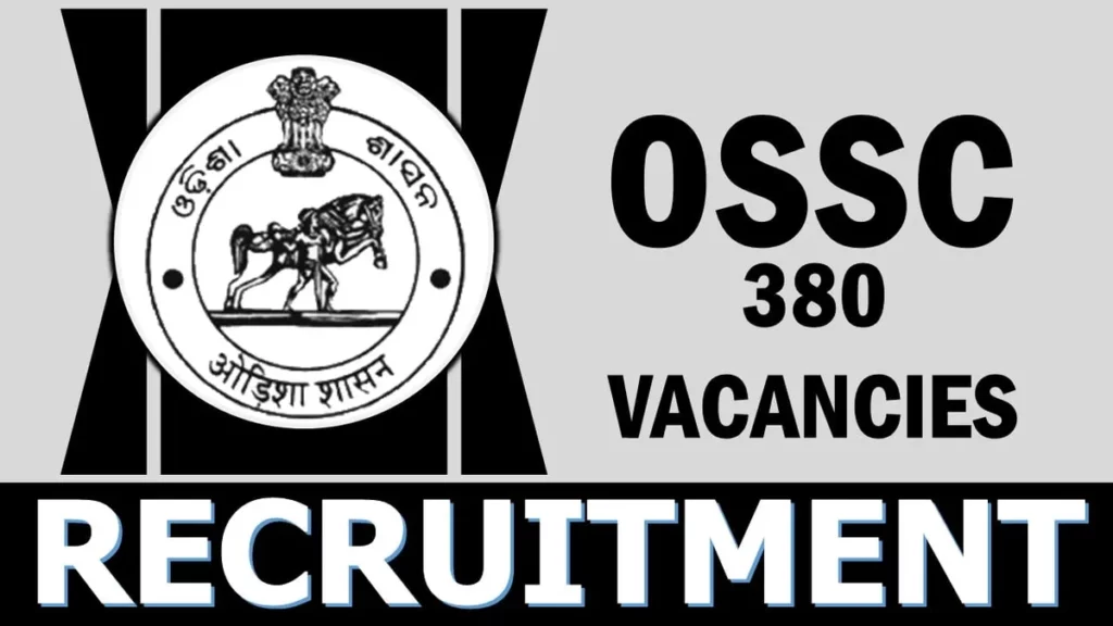 Odisha Staff Selection Commission Junior Engineer Jobs Notification 2024 for 380 Posts | Online Form