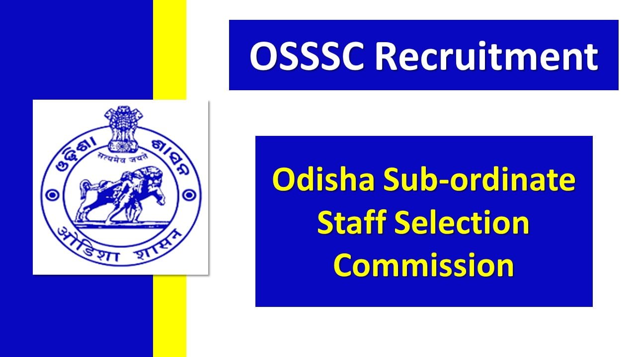 OSSSC Recruitment