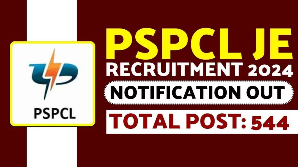 PSPCL Recruitment 2024 Notification for 544 Posts | Online Form