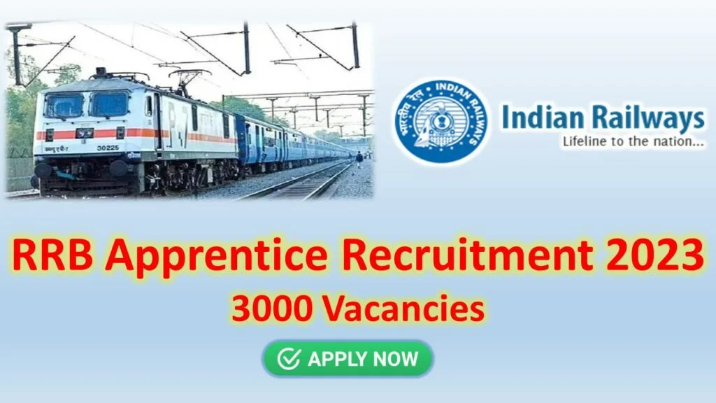 RRB Apprentice Recruitment , Apply Now for 3000 Vacancies and Check Eligibility