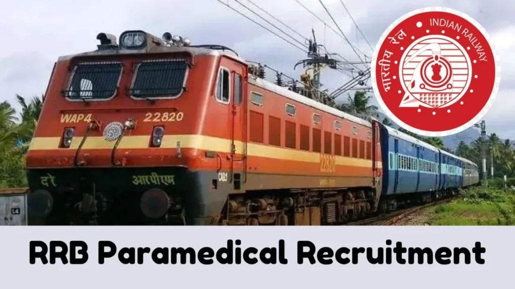 Railway Recruitment Board Paramedical Staff Recruitment 2024 Notification for 1376 Posts | Online Form