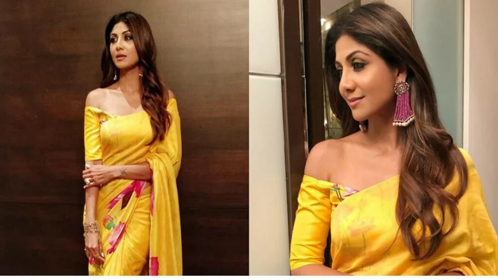 Shilpa Shetty Stuns in Yellow Saree, Fans Can’t Take Their Eyes Off Her