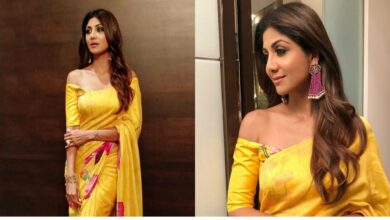 Shilpa Shetty Stuns in Yellow Saree, Fans Can't Take Their Eyes Off Her