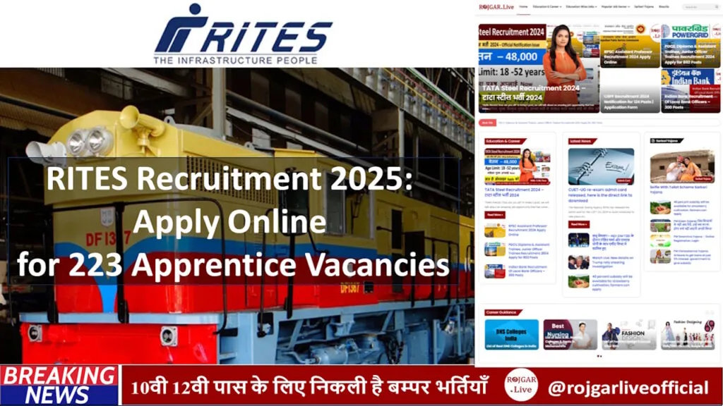 RITES Recruitment 2025: Apply Online for 223 Apprentice Vacancies