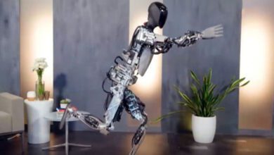 Tesla Optimus Robot Greets the World with Namaste and Yoga Poses