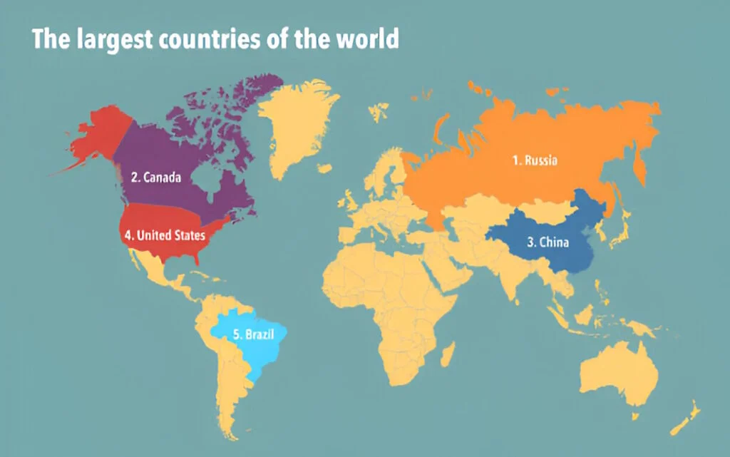 Top 10 Largest Country in World by Area