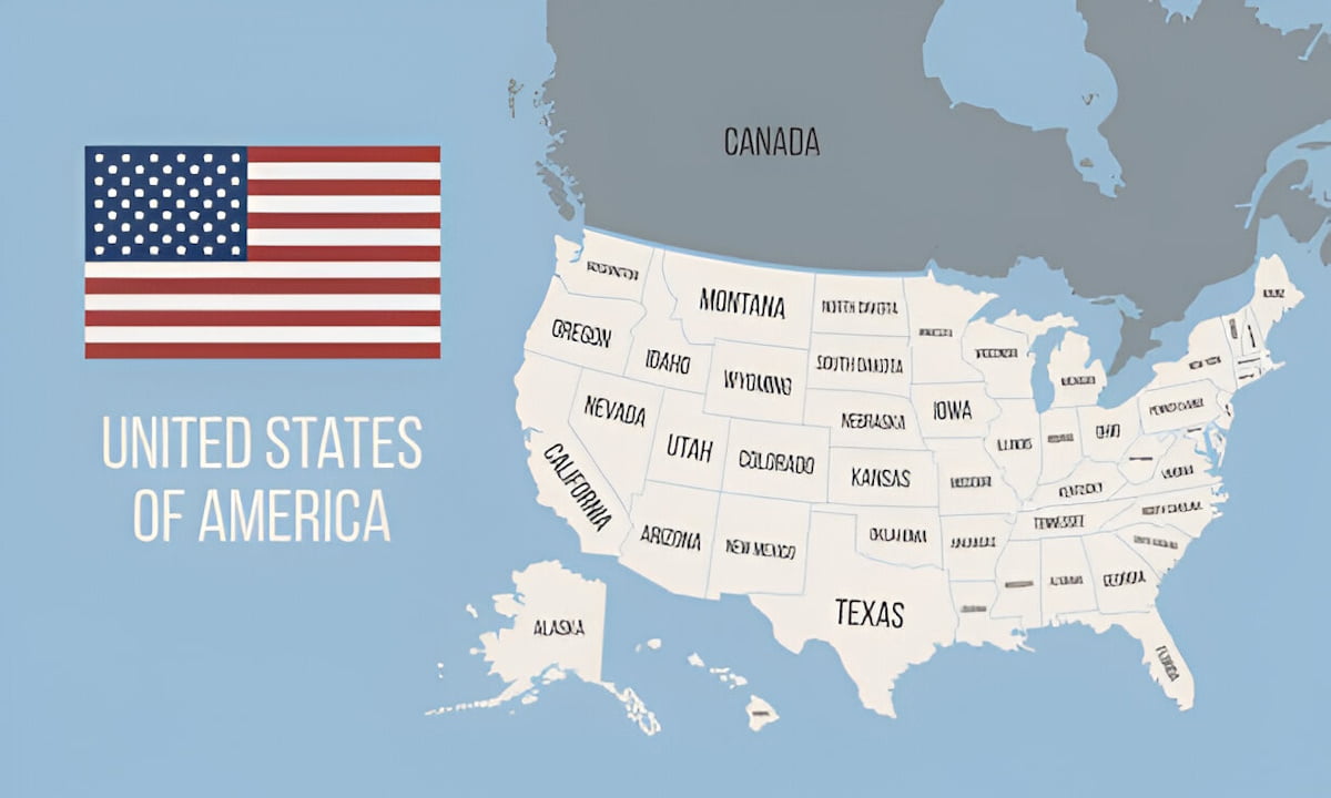 United States USA Largest Country in World by Area